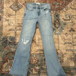 Abercrombie Kids Girls High Rise Flare Jeans
